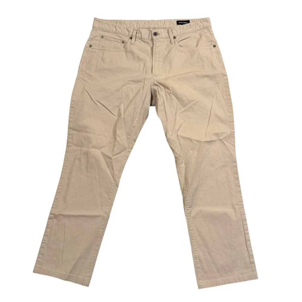 Bonobos Mens Stretch Cotton Chinos Khaki Tan Straight Leg‎ Pants 35x30 23713